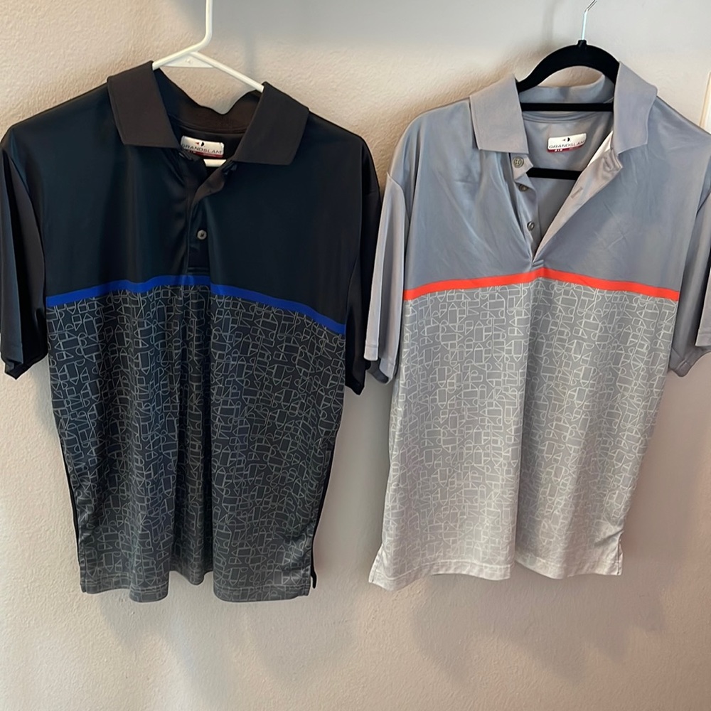 2 Grand Slam Mens Polo Shirts